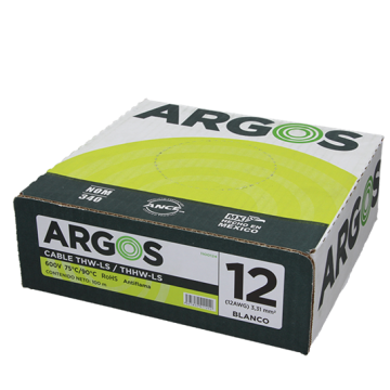 Cable THW Cal. 12 Argos Blanco
