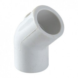 Codo PVC Hidráulico 45° x 1/2"